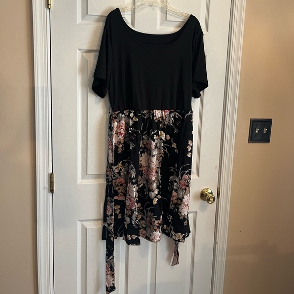 Women's Plus Size Elegant Beach Holiday Floral Print Summer Party Sundress 16W - Picture 6 of 10